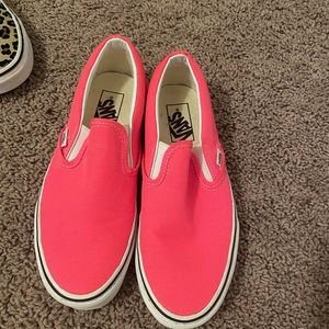 Hot pink vans, size 7 and a half